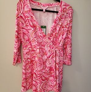 Lilly Pulitzer Karlie Romper Mango Salsa